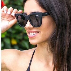Quay After Hours polarized sunglasses- Australia Chic Matte Black style